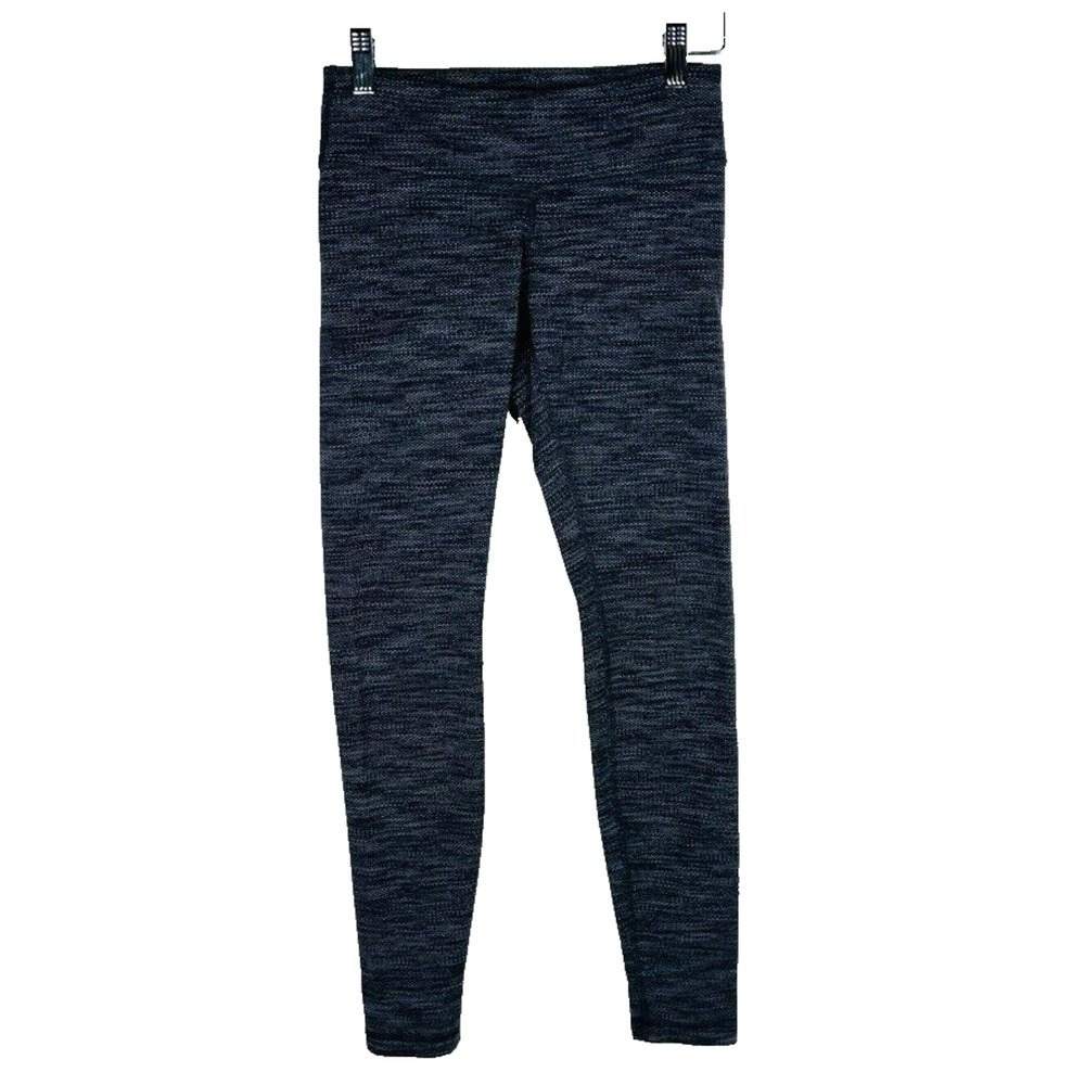 Lululemon Wunder‎ Under Pant Size 4 Diamond Jacquard Space Dye Black Deep Coal